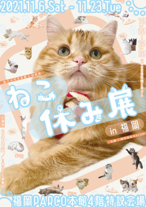 猫の合同写真展＆物販展「ねこ休み展 2021 in 福岡」