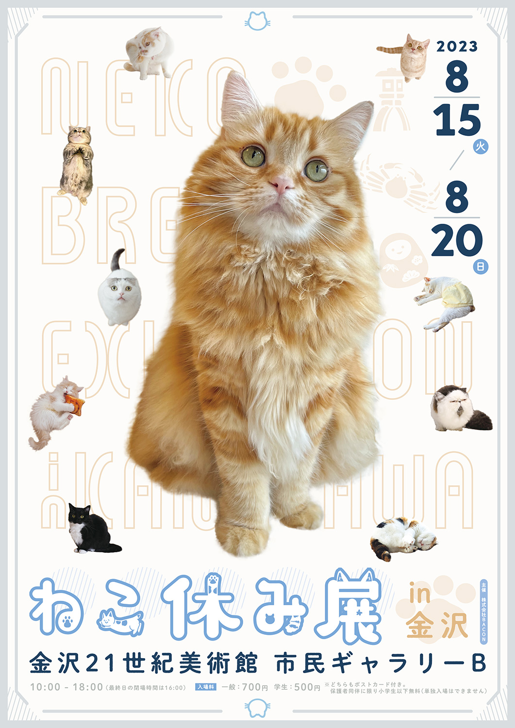 猫の合同写真展「ねこ休み展 2023 in 金沢」